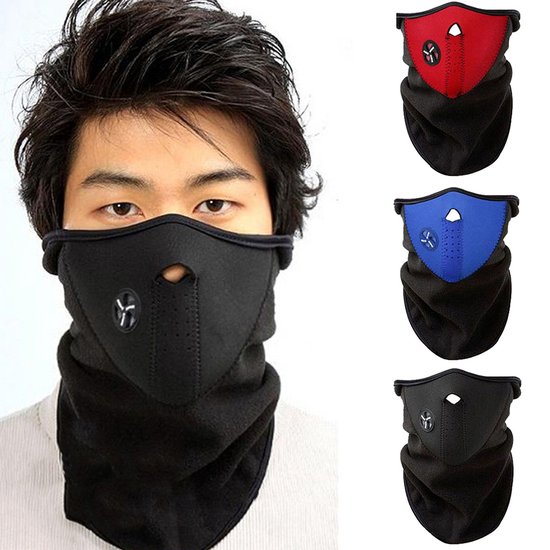 Balaclava Multiuse Fleece Bivakmuts I Bandana I Nekwarmer I Bivak I Gezichtsmasker I Motormuts I Skiën I Snowboarden I Motorrijden I Zwart