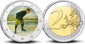 2 Euro munt kleur Jaap Eden