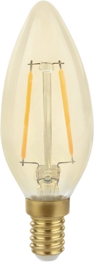 Tsong - LED Filament lamp dimbaar - E14 C35 - 5W vervangt 40W - 2200K extra warm wit licht