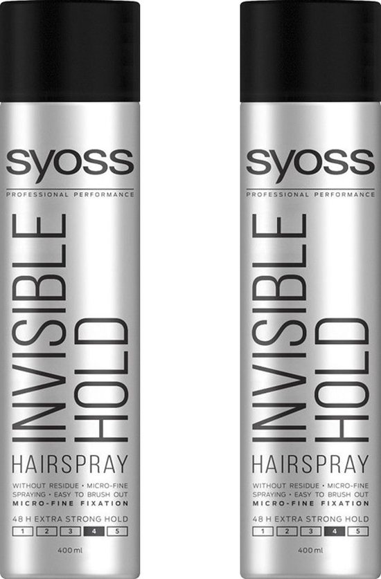 Syoss Haarspray - Invisible Hold - 2 x 400 ml