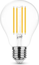 Modee Lighting - LED Filament lamp dimbaar - E27 A60 8W - 4000K helder wit licht