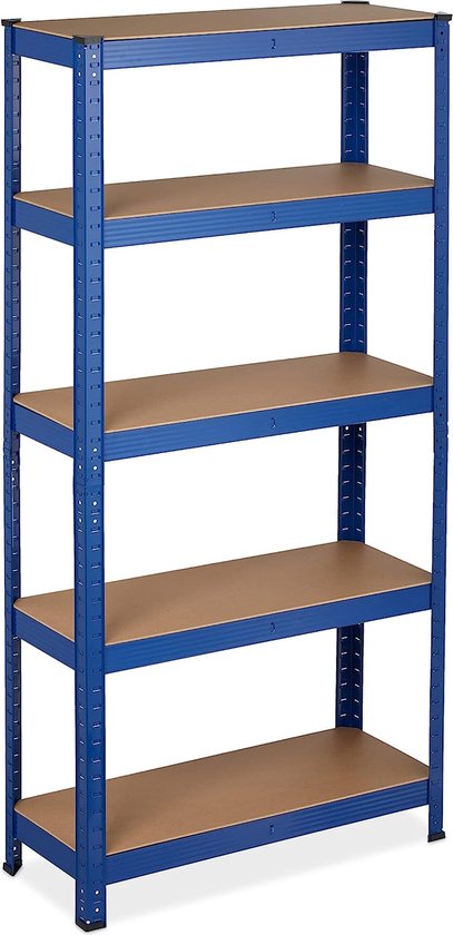 2x stellingkast metaal, HBD: 150 x 75 x 30 cm, draaglast: 875 kg, 5