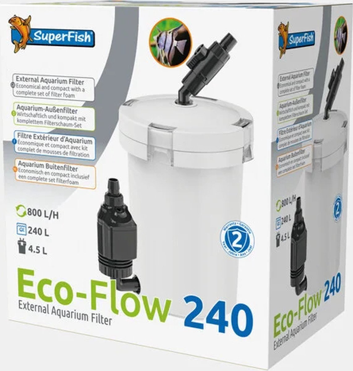 SUPERFISH ECO FLOW 240 Extern Aquarium Filter thumbnail 6