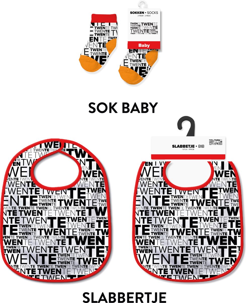 Slabbetjes en sokken met tekst - Baby cadeautjes en kraamcadeautjes - Twente