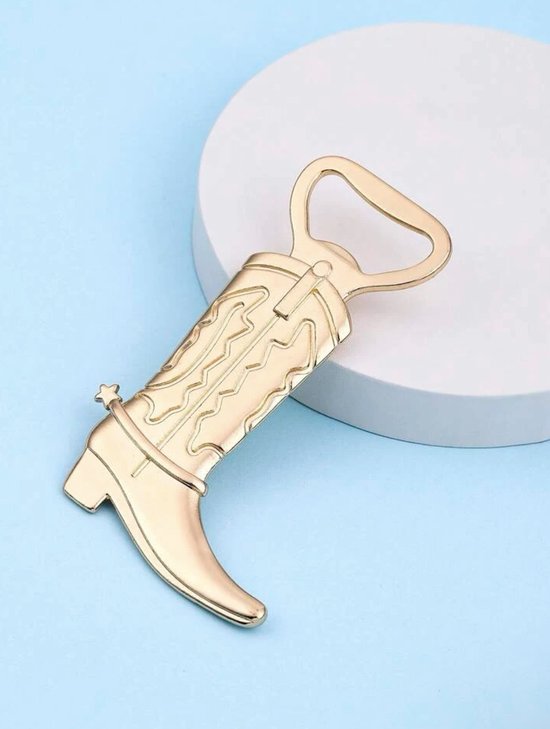 Gitaar flesopener, brons met geschenkdoos