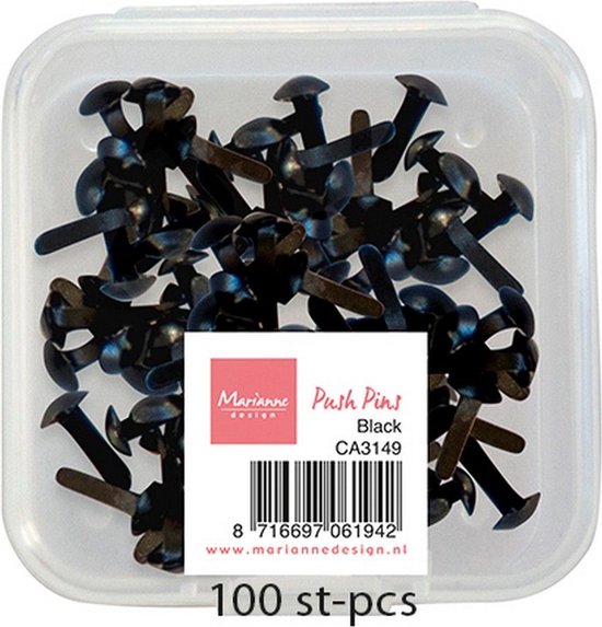 Foto: Marianne design push pins zwart 100 stuks