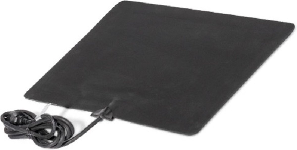 Rubberen warmtemat elektrisch 300 Watt, 60 bij 90 cm, openlucht warmtemat/ verwarmingsmat voor buiten