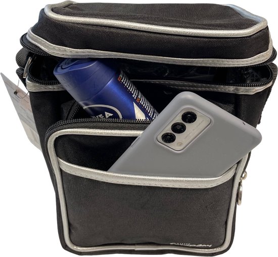 Coolbag - Koeltas - Voor bijv. naar het strand of stedentripje, Picknick etc - Kleur. Zwart - Afmeting. 16 x 11 x 22 cm - Voorzien van schouderband van Cool Company — afbeelding 3