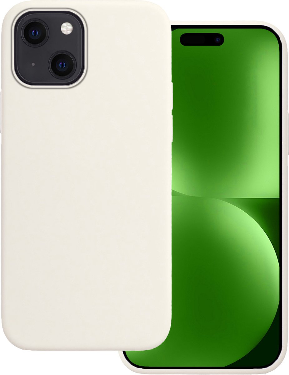 Hoesje Geschikt voor Apple iPhone 15 - Sterk & Shockproof - Hoes Cover - Siliconen Case - Wit