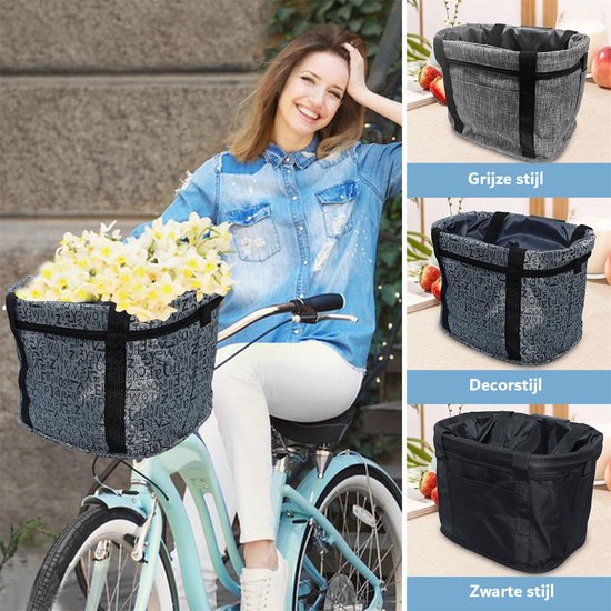 Fietsmand voor, opvouwbaar, waterdicht, fietsmand, fietsstuurmand met