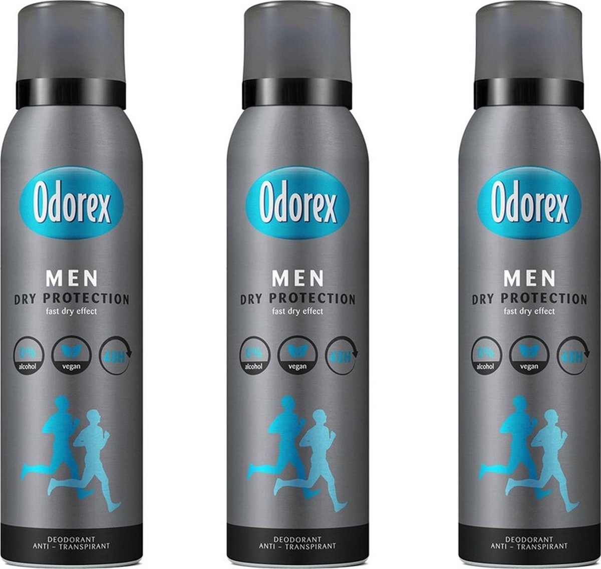 Goedkoopste Odorex Deo Spray Men – Dry Protection 3 x 150 ml