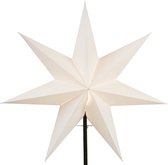 Star Trading Verwisselbare paraplu Kerstster Frozen vanStar Trading, 3D papieren ster Kerstmis in wit, decoratieve ster Ø: 54 cm