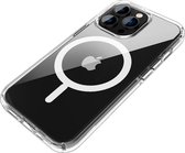 Mobiq - Transparant MagSafe Hoesje iPhone 15 Pro Max - transparant