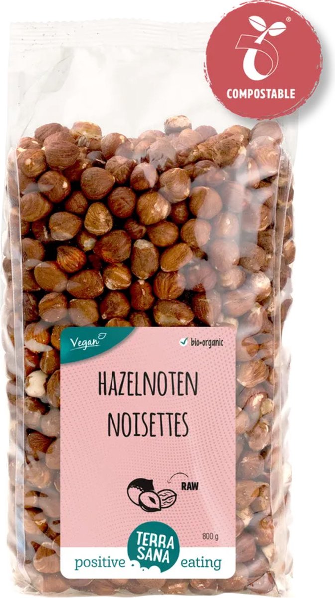 Goedkoopste TerraSana Hazelnoten bruin gepeld bio (800g