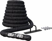 Gorilla Sports Power Rope - Incl. Muurbeugel - 9 meter - 50 mm - Fitness touw