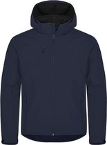 Clique Softshell jas met Capuchon Basic Heren - Dark Navy - Maat 5XL