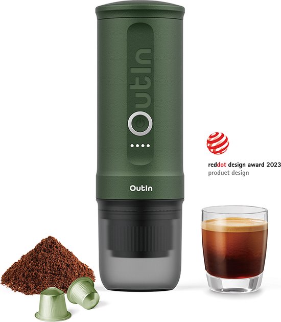 OutIn Nano - draagbare elektrische espressomachine - stijlvol en solide -...