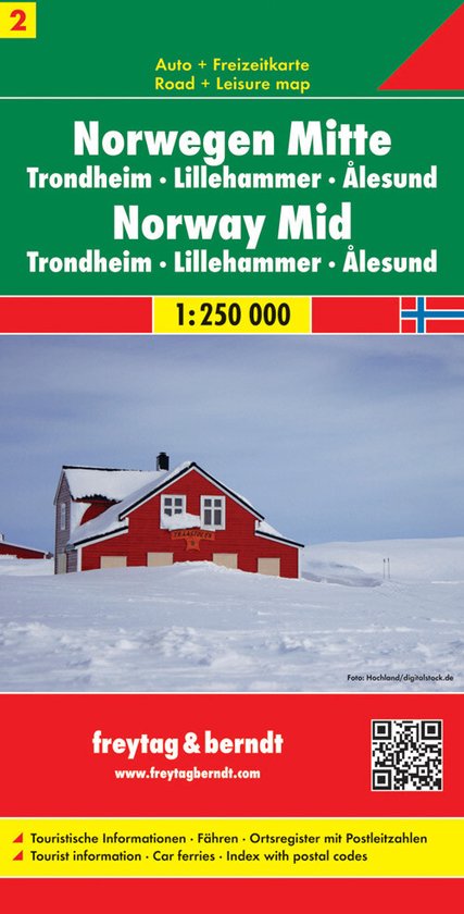 FB Noorwegen blad 2, Midden • Trondheim • Lillehammer • Alesund