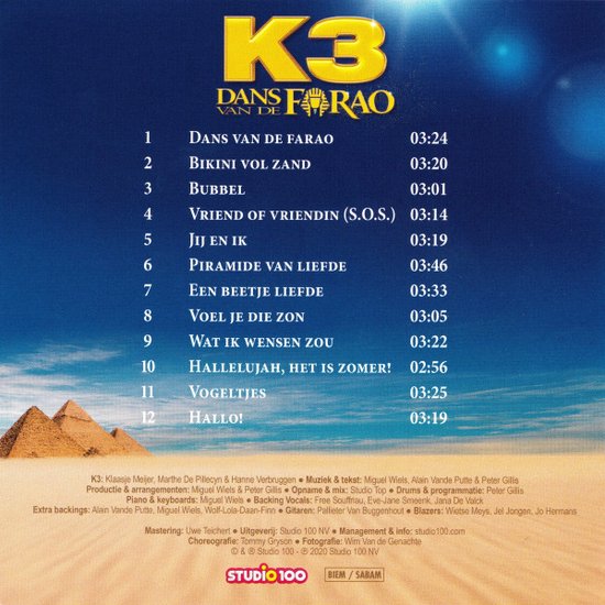 K3 - Dans Van De Farao (2 CD) - K3