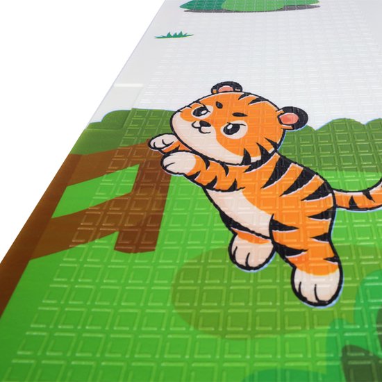 Buxibo - Dubbelzijdige Speelmat Foam - Dik XPE Foam - Kruipmat - Speelkleed - Vloermat - Baby/Peuter & Kind - Multicolor - XPE-002 - 200x180cm van Buxibo — afbeelding 3