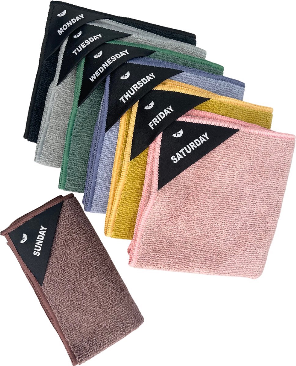 Klud Microvezel Vaatdoekjes - Set van 7 - Multicolour