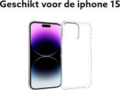 iphone 15 pro hoesje transparant achterkant - apple iPhone 15 pro doorzichtig backcover