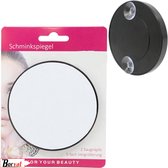 Borvat® | Make-up Spiegel met 2 zuignappen - 5x Vergrotend - Rond -Ø 9 cm.