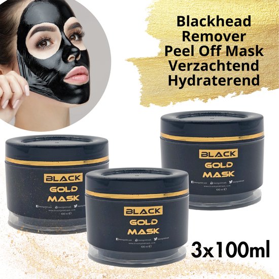 Black Gold Mask | Masque facial | Masque Peel-Off | Contre l'acné, les points  noirs et... | bol