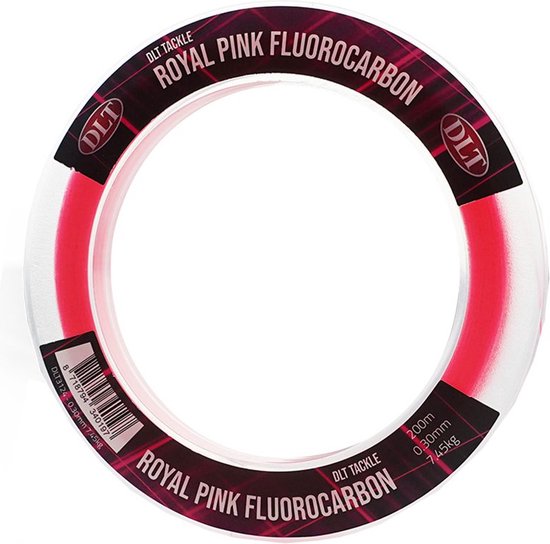 DLT Royal Pink - Fluoro Carbon - 200m 0.20mm 3.85kg Trekkracht - Vislijn van DLT — afbeelding 2