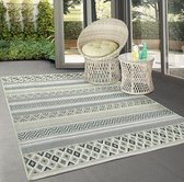 Bol.com the carpet Machka - robuust buitentapijt modern design weerbestendig & UV-bestendig voor balkon terras en serre ook gesc... aanbieding