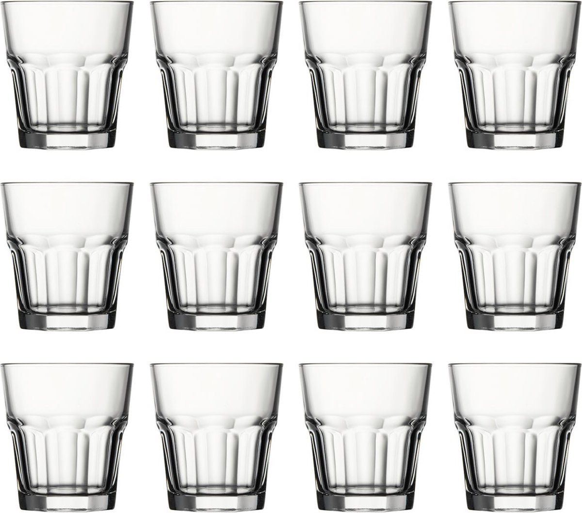 Cocktailglazen, whiskey glazen 12 Set - Casablanca, 355 ml