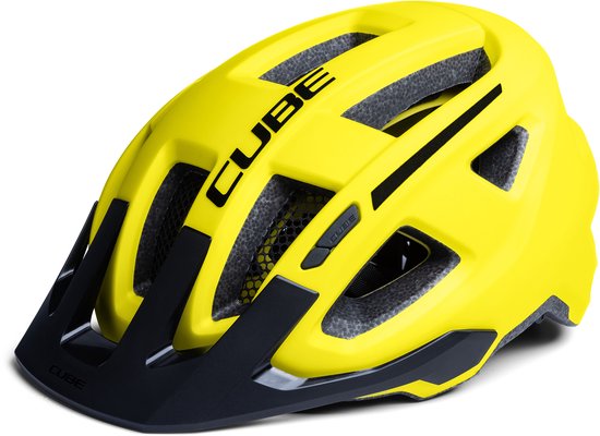 CUBE Cycling Helmet Fleet - Casque polyvalent - MIPS - 15 trous d'aération - Système d'ajustement SNAP 360 - Système de montage X-Lock - Ajustable - 49-55 cm - S - Jaune