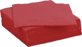 Serviettes de table/de fête Color Party - 30x - rouge foncé - 38 x 38 cm - papier - 3 couches