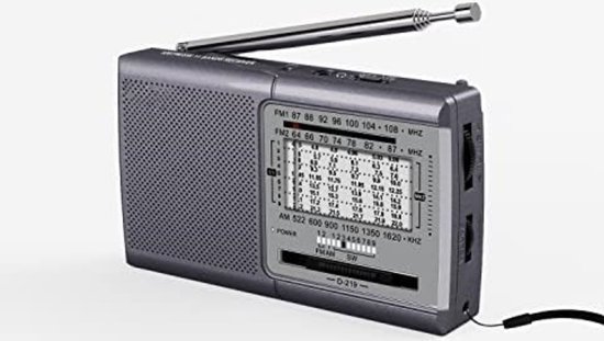 DAB / FM Radio Portable Solar Radio with LED Flashlight and Reading Light, DAB /FM Dynamo Radio, IPX4, 5000mAh, Rechargeable Emergency Radio and SOS Alarm, Suitable for Hiking, Camping, Outdoor