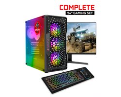 ScreenON - Gaming Set - X54196 - V1 (GamePC.X54196 + 24 Inch Monitor + Toetsenbord + Muis)