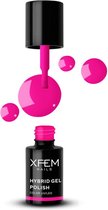 XFEM UV/LED Hybrid Gellak 6ml. #0220 New Magenta - Roze - Glanzend - Gel nagellak