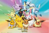 Pokémon Évoli évolutions Gotta Catch Em All Poster 91.5x61cm