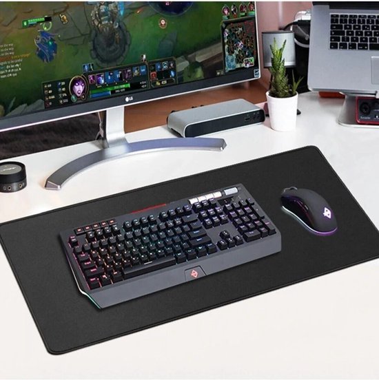 Foto: Star ster gestikte antislipbasis 90x40 cm gaming muismat