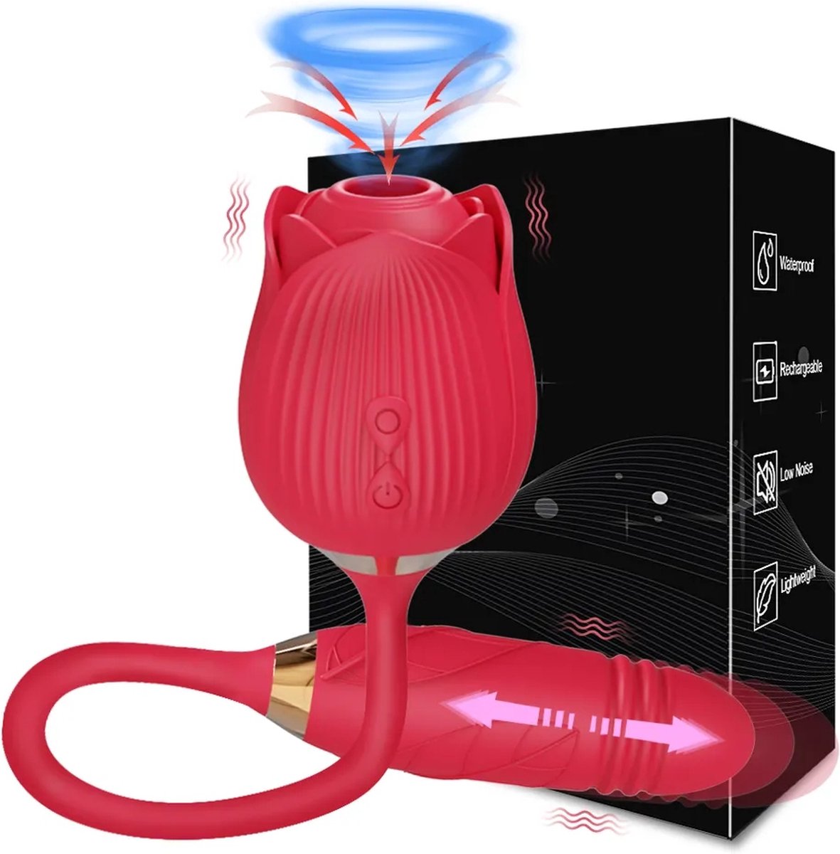 Appareil de massage,Vibrateur sans fil, chargeur USB, jouets pour adultes,  sexe pour Couples, godemiché, point G, jouet - Type Red