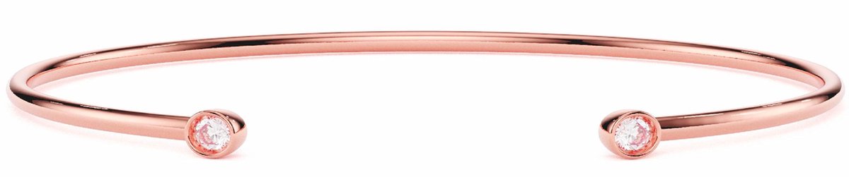 Elysian Armband Dames - 316L Roestvrij Staal - 18K Rosé Goud verguld - Luxe geschenkdoos - 16 + 4 cm
