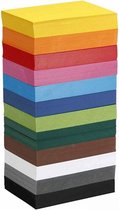 Karton - Hobbykarton - 12 Verschillende Kleuren - DIY - Kaarten Maken - Knutselen - A6 - 10,5x14,8cm - 180 grams - Creotime - 12x100 vellen