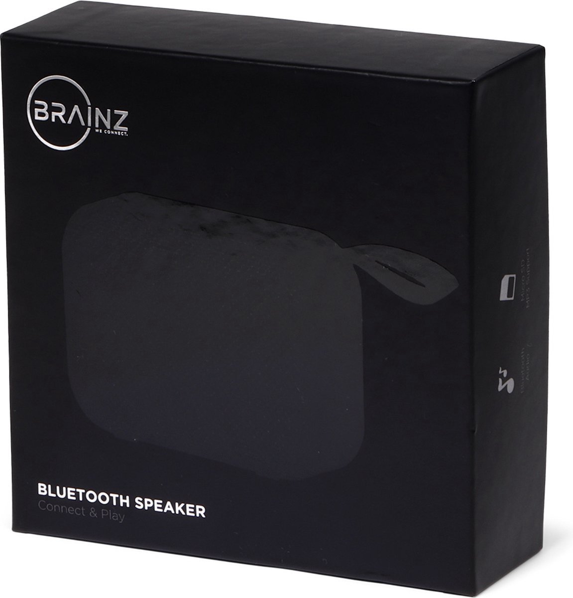BRAINZ Bluetooth Speaker Zwart bol
