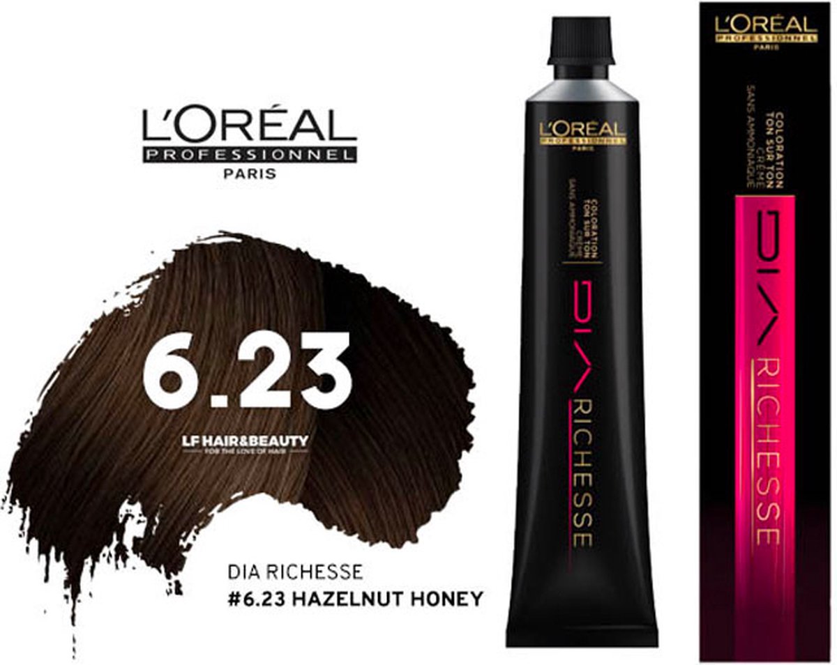 Loreal DIA Richesse 6.23/6VG Hazelnut Honey Demi-Permanent