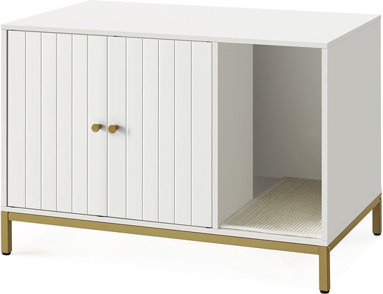 meuble bac à litière - Moderne - Portes françaises - Wit