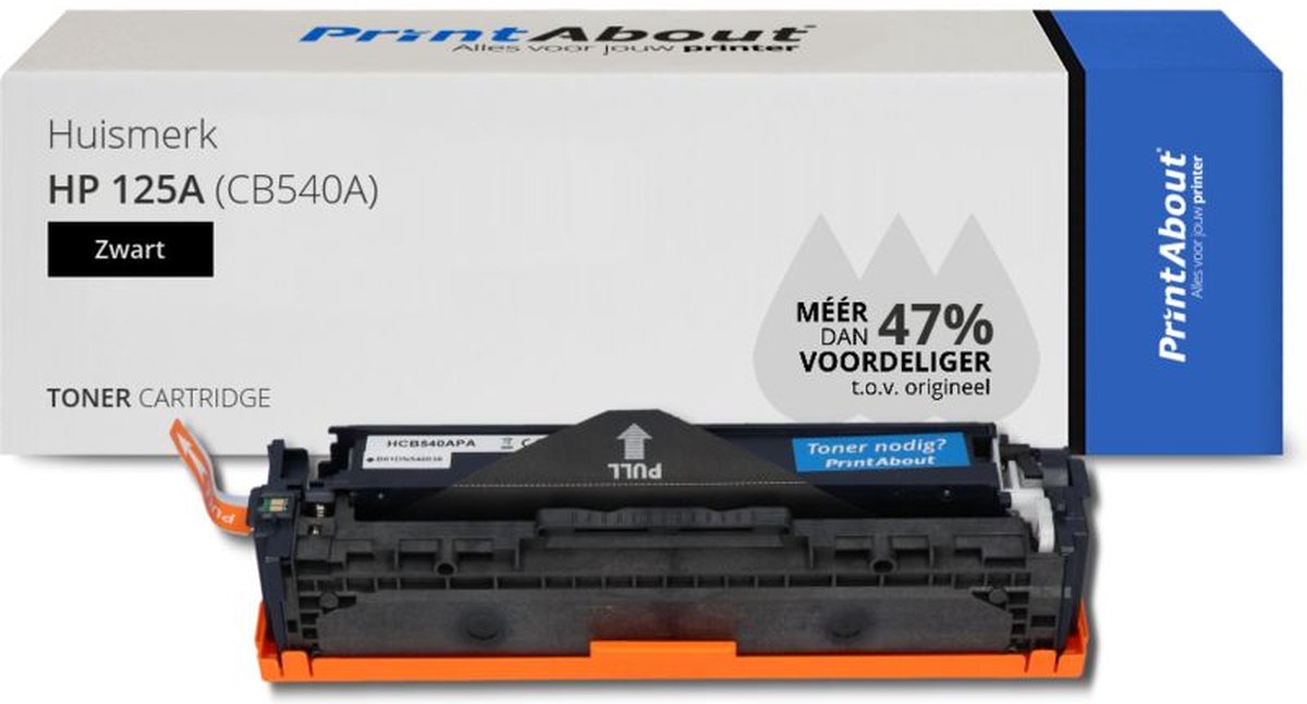 PrintAbout HP 125A (CB540A) toner zwart