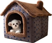 Château Animaux® Hondenmand | Kattenmand | 50 x 40x 46 cm | Hondenbed | Kattenbed | Luxe en Zachte Hondenkussen | Bruin