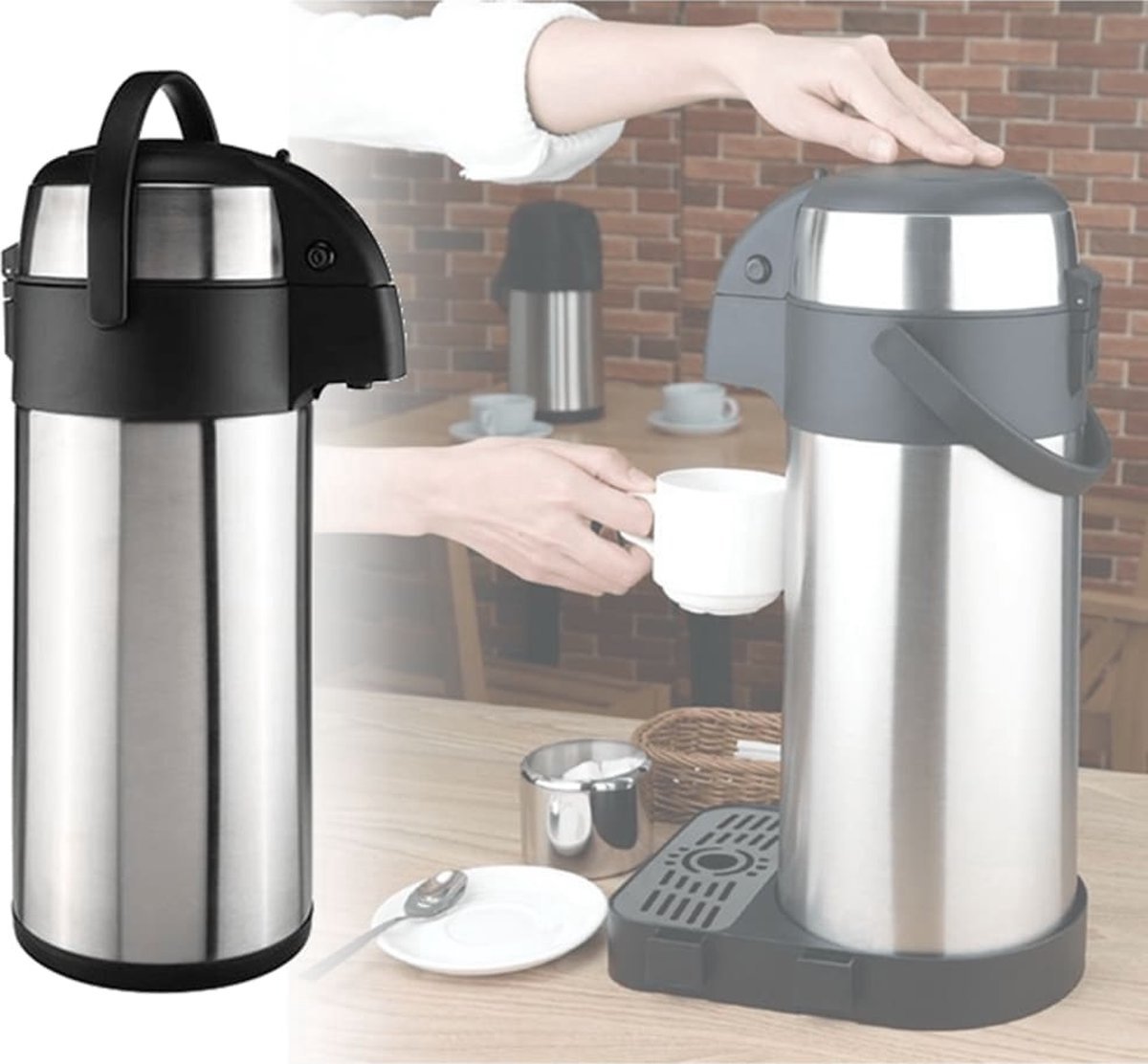 Haushalt 26105 - Thermoskan met pomp - 5 liter