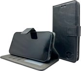 HEM Stylish Book Case (geschikt voor 15 Pro Max ) iPhone 15 Pro Max hoesje met 3 pasjesuitsnedes + fotovakje - Portemonneehoesje - pasjeshouder - Zwart