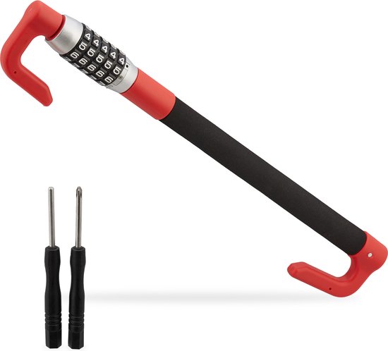Tevlaphee Cerradura para volante antirrobo, dispositivo de seguridad