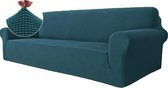 Stretch Bankhoes 4 Zits, Elastische Bankhoezen Voor Woonkamer, 1 Stuks Universele Rekbare Armsteun Sofahoes Met Anti-slip Schuim, Krasbestendig Meubelhoes Voor Bank, Turquoise